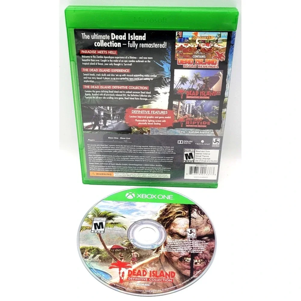 Dead Island: Definitive Collection (Microsoft Xbox One 2016) CIB COMPLETE IN BOX